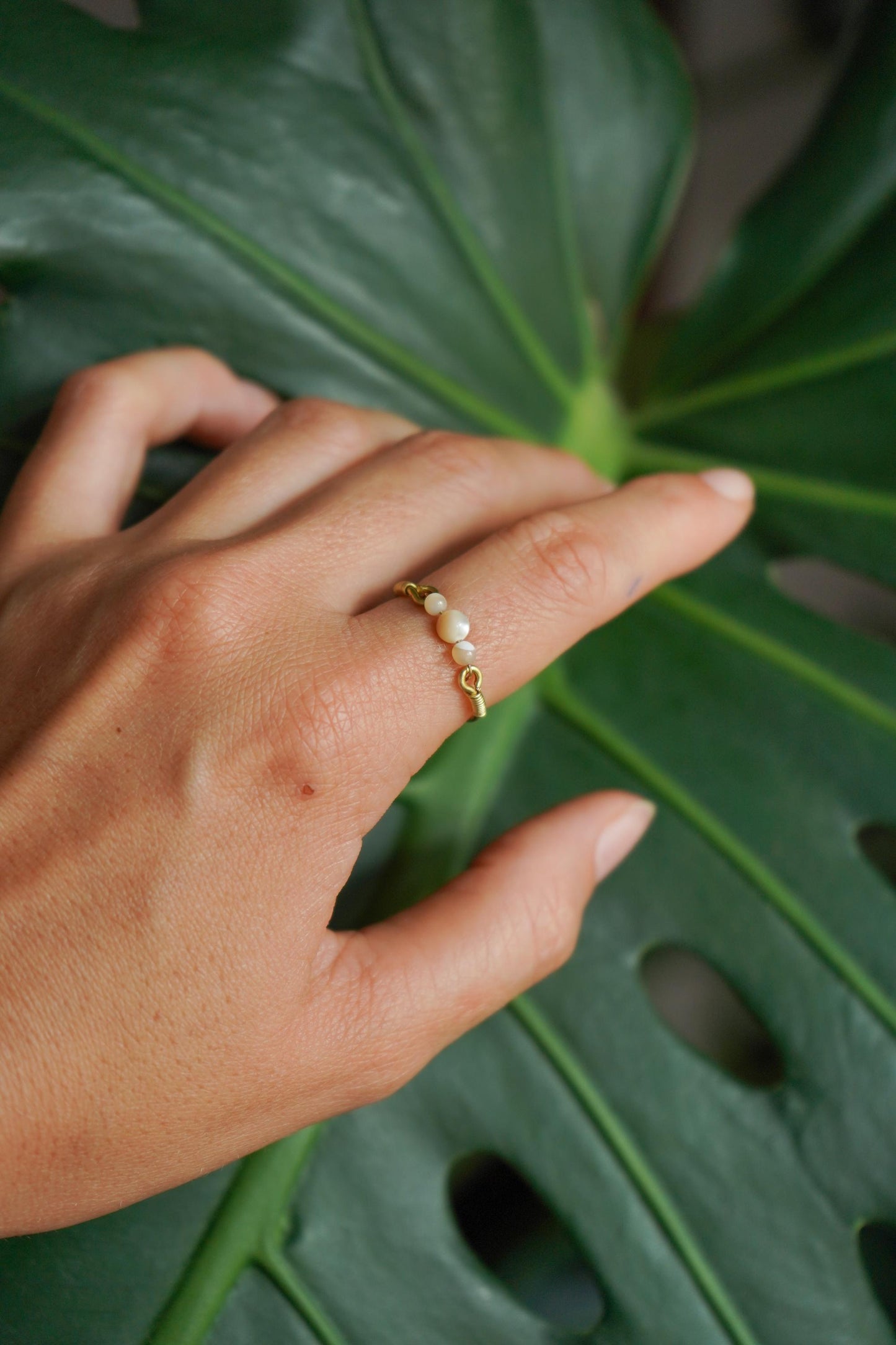 Ring "Aurelia" mit Perlmutt