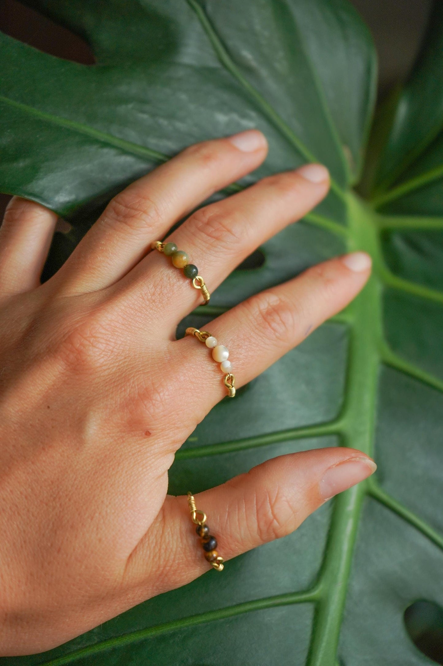 Ring "Milea" mit indischem Achat
