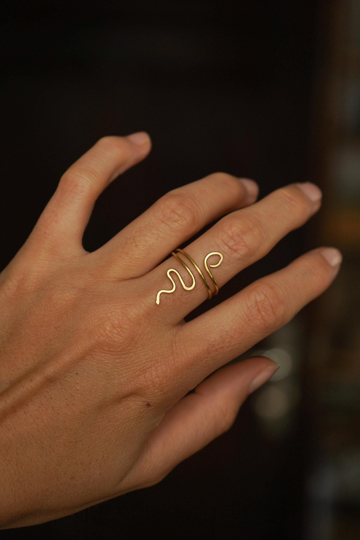 Ring "Snavia" filigrane Schlange
