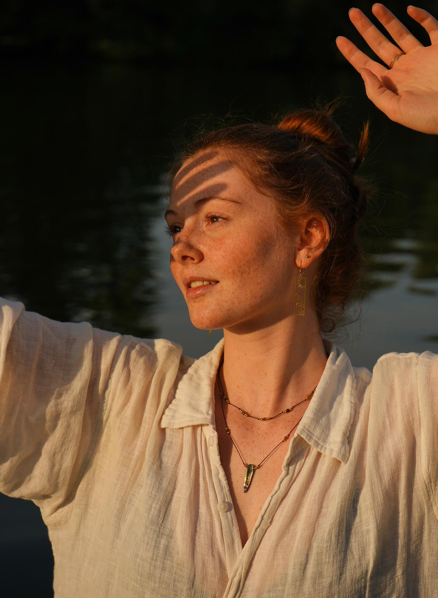 Kette "Varena" mit Perlmutt