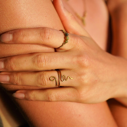 Ring "Snavia" filigrane Schlange