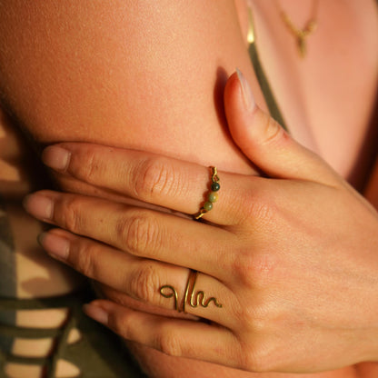 Ring "Milea" mit indischem Achat