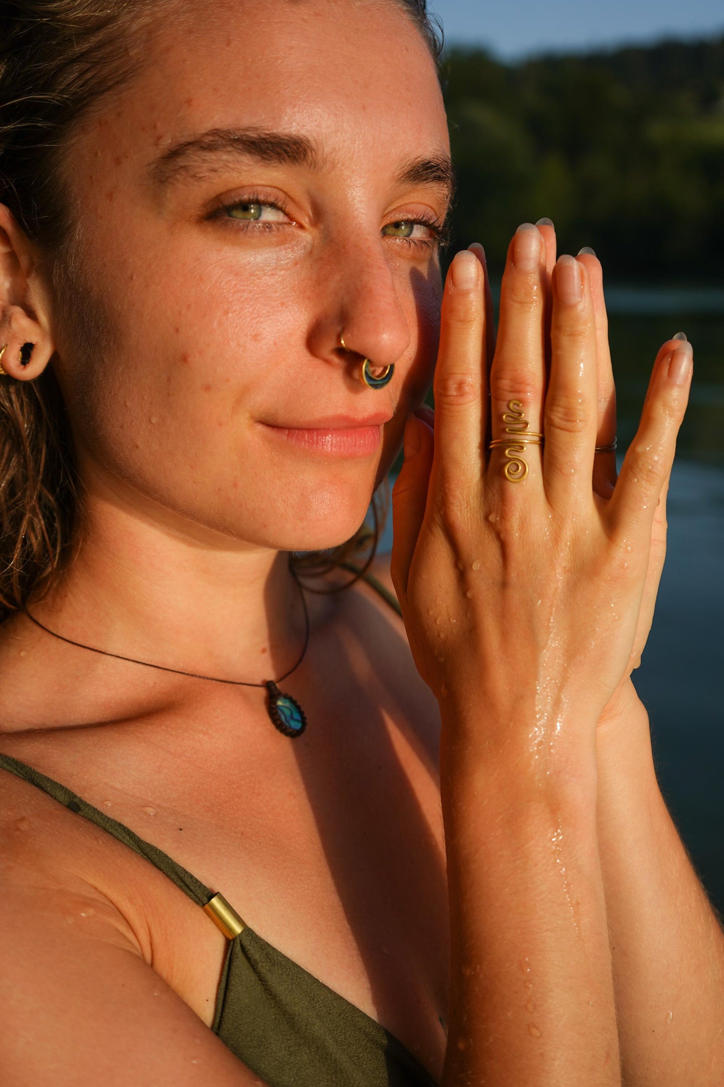 Ring "Amazonas" filigran mit Spirale