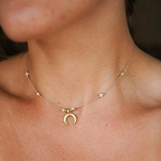 Kette "Lumea"mit Perlmutt und Mond