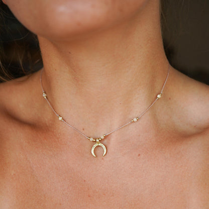 Kette "Lumea"mit Perlmutt und Mond