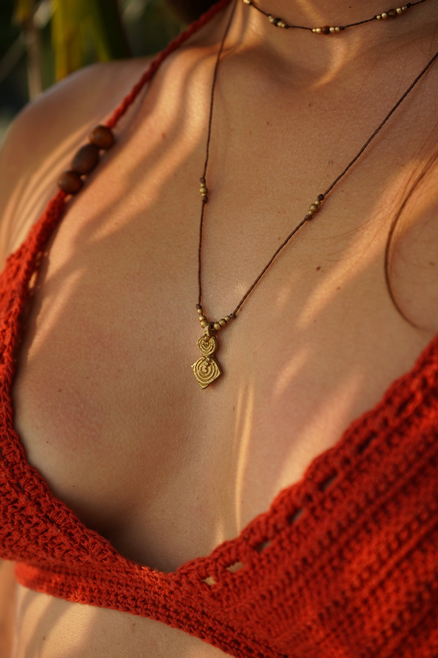 Kette "Marya"mit Messinganhänger