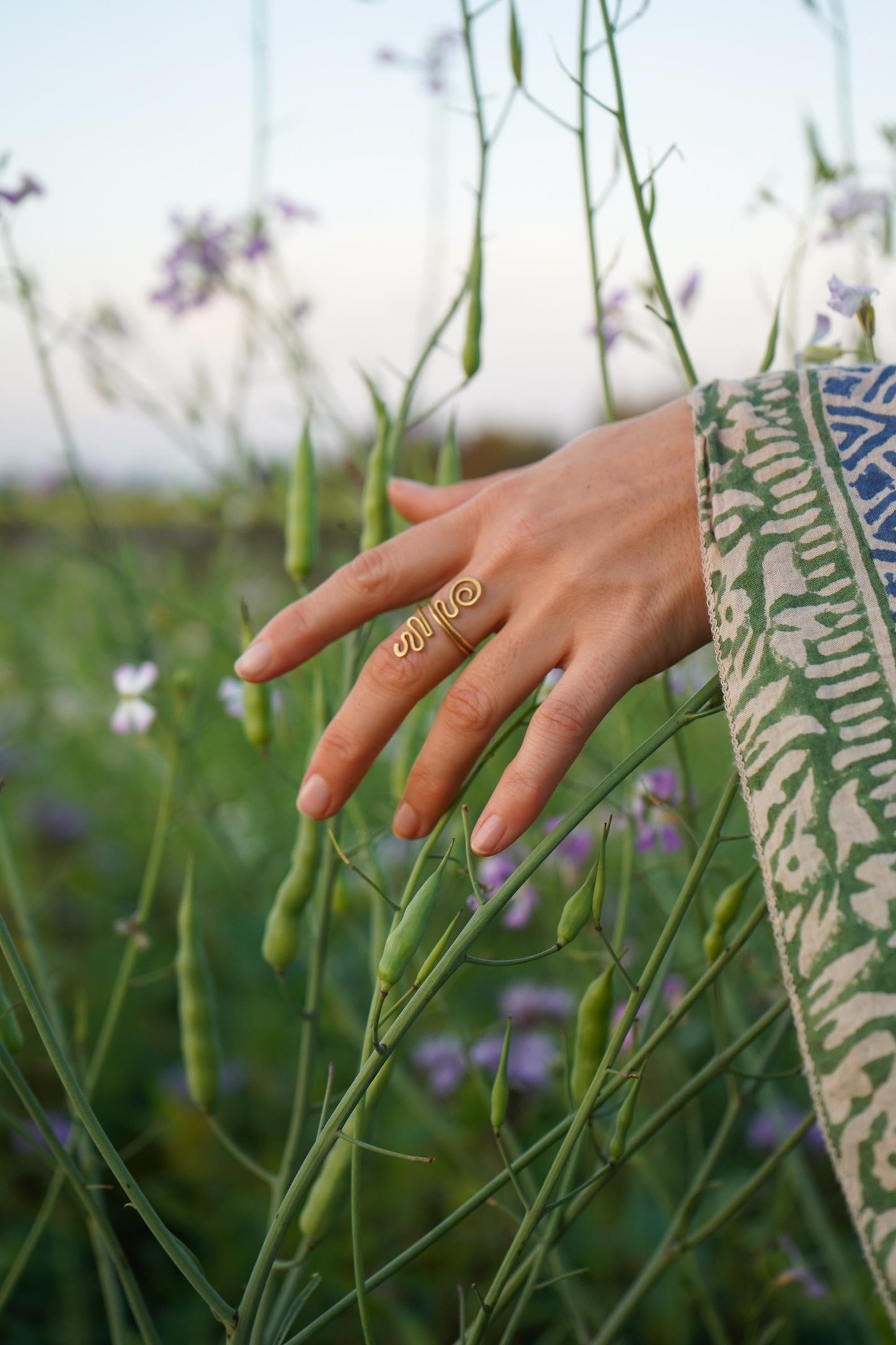 Ring "Amazonas" filigran mit Spirale