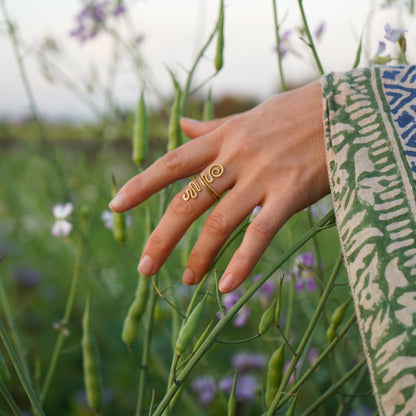 Ring "Amazonas" filigran mit Spirale
