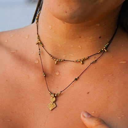 Kette "Meraya" mit indischem Achat (Layer)