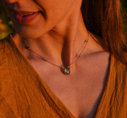 Kette "Medina" mit Labradorit