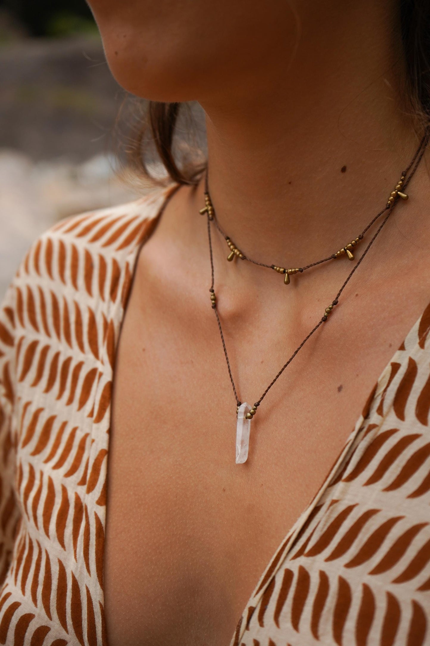 Kette "Moyari" mit Bergkristall