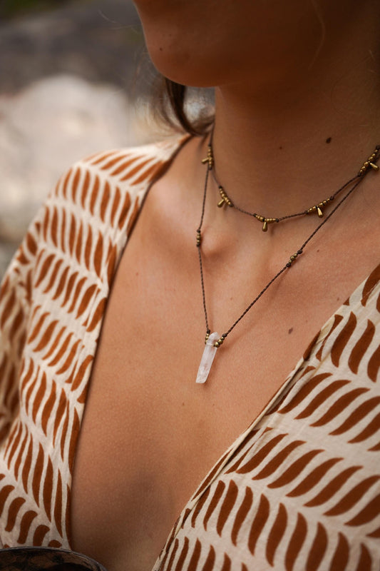Kette "Moyari" mit Bergkristall
