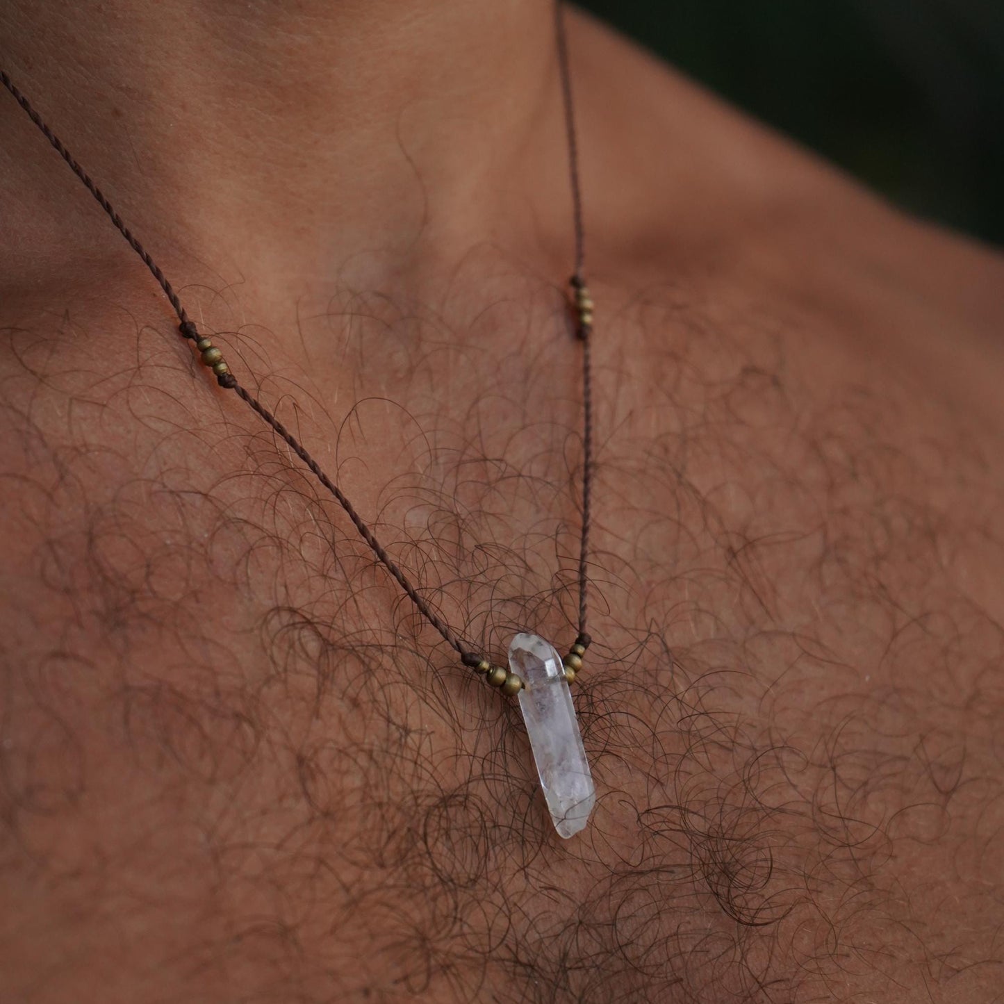 Kette "Moyari" mit Bergkristall Herren