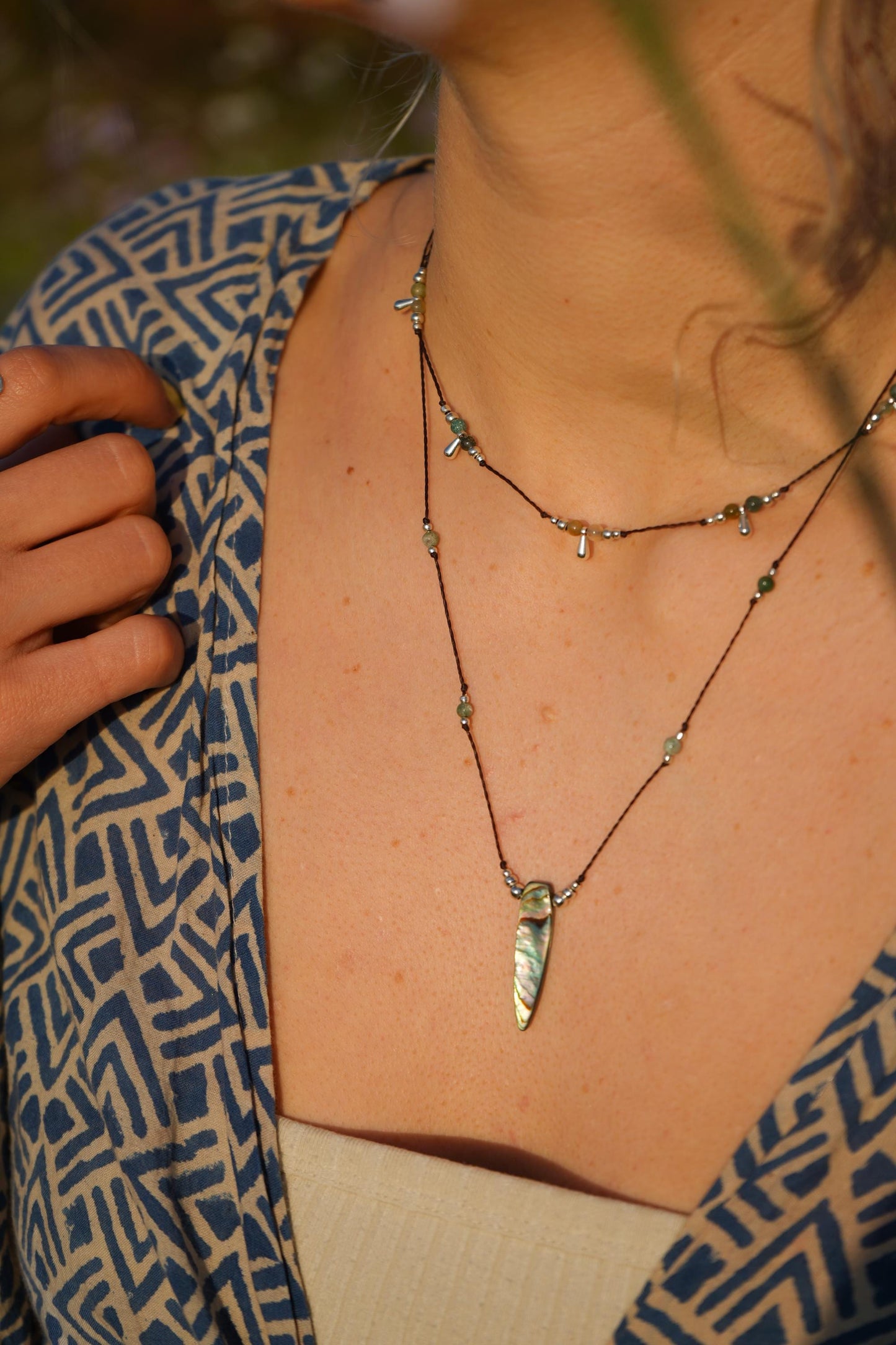 Kette "Sina" mit Perlmutt (Layer)