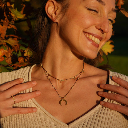 Schmuck Set "Aphrodite" Perlmutt 2 Ketten + Ring