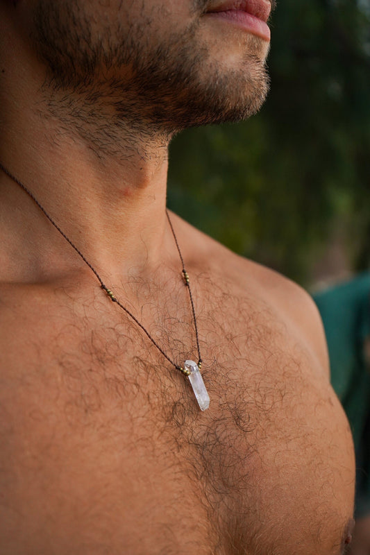 Kette "Moyari" mit Bergkristall Herren