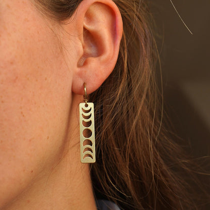 Ohrringe "Mina" Mondphasen filigran