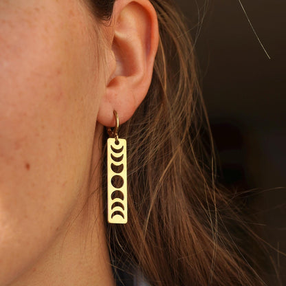 Ohrringe "Mina" Mondphasen filigran