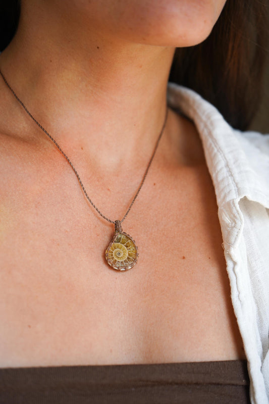 Kette "Alegria" mit Markamee Ammonit