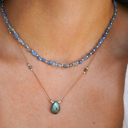 Kette 'Elisa' Silber mit Kyanit