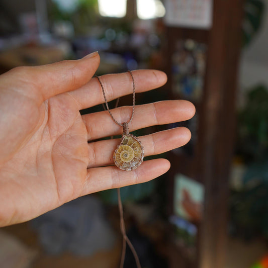 Kette "Alegria" mit Markamee Ammonit