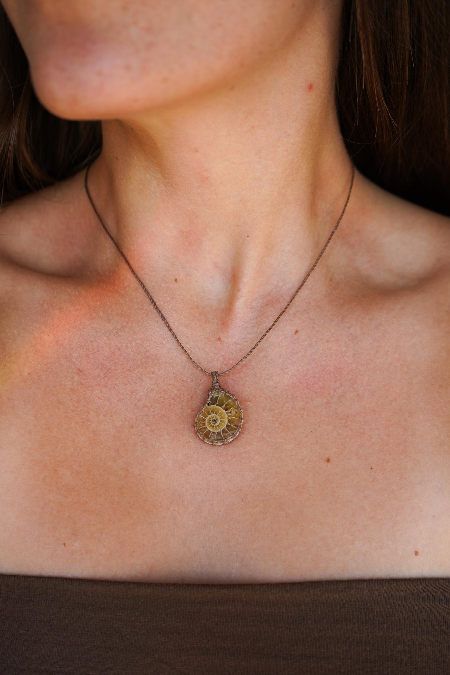 Kette "Alegria" mit Markamee Ammonit