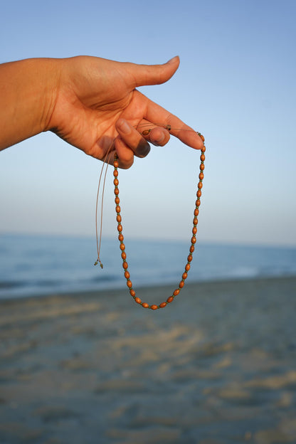 Kette "Venua" mit Holz und Edelstein